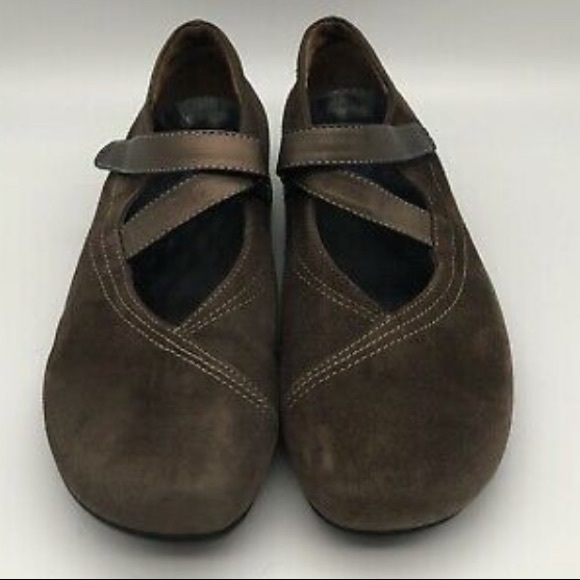 Wolky Passion Mary Janes in chocolate goat suede - Picture 1 of 5